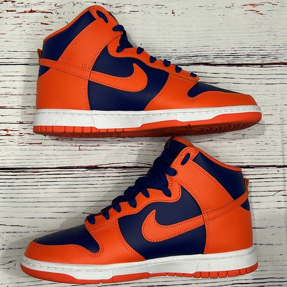 Nike Dunk High-“Knicks”- Clean-size 9m-original box-No star fading-No heel drag - Picture 3 of 16